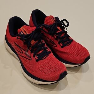 Brooks GLYCERIN 19 WOMEN'S Running Shoes Pink/Rose W/ Blue. Size 8.5